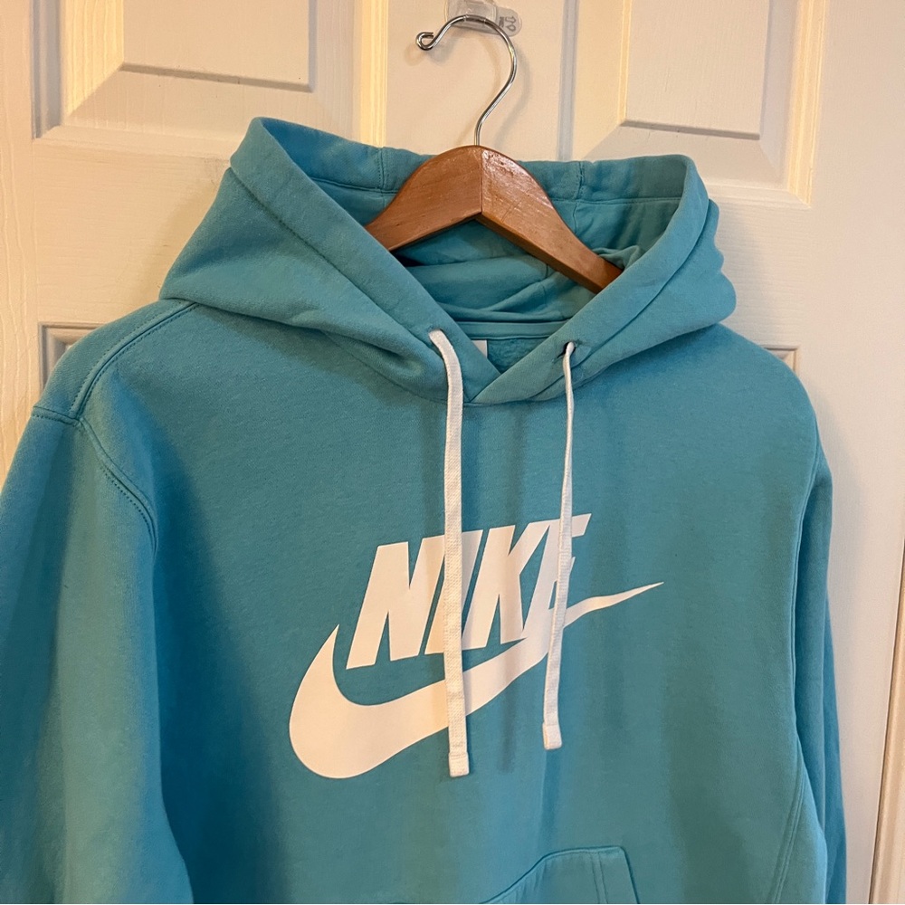 Nike Men's Teal Hoodie - Picture 2 of 7